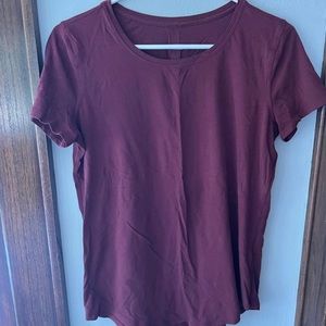 Lululemon Crew Tshirt - Red Merlot